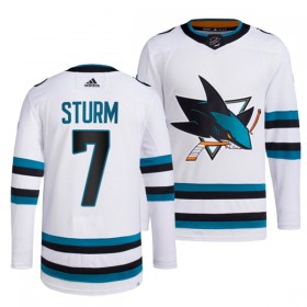 San Jose Sharks tröja Nico Sturm 7 Vit Authentic - NHL Tröjor Herr